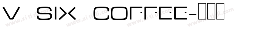V SIX COFFEE字体转换
